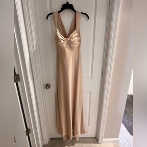Elegant Beige/champange Evening Gown